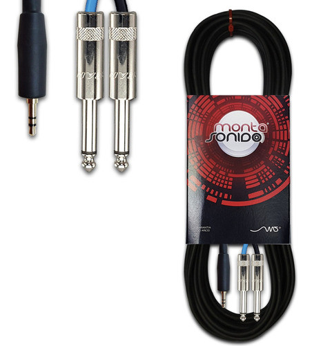 Cable Miniplug A 2 Plug Stereo 25 Mts  Grueso P/ Consola 0