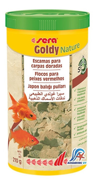 Alimento Comida Para Peces Agua Fría. Sera Goldy Nature 210g 0