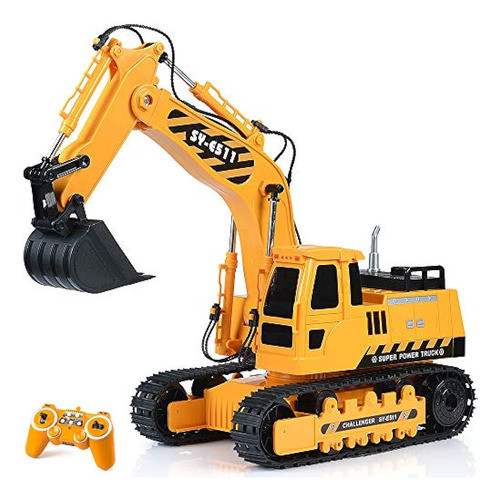 Excavadora De Control Remoto, Juguete Rc 1:20, Excavadora Rc 0