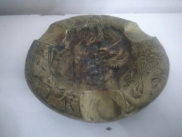 Cenicero De Bronce Macizo - Impecable 0