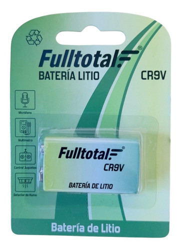 1bateria Cr9v Litio No Recargable Fulltotal Factura A O B 0