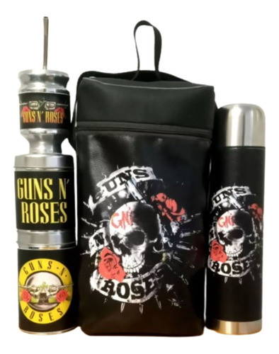 Equipo De Mate Set Matero Guns N' Roses. Ecocuero 0