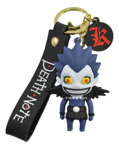 Llavero De Goma Death Note Ryuk L Light Rem 0