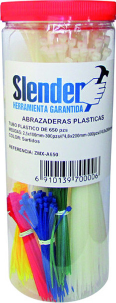 Precinto Collarín Zuncho Plástico Slender Pack 650 Surtidos 0