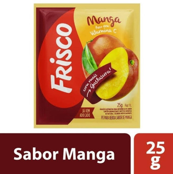Refresco Em Pó Frisco Manga 25gr - Kit Com 30 *promoção 0