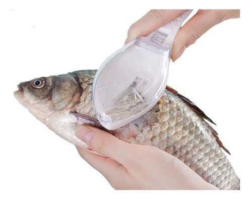 Descamador De Peixe Manual Com Recipiente Para Escamas 0