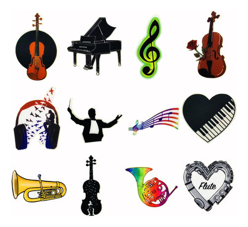 Lovezzr 12 Unidades De Instrumento Musical Multicolorido No 0