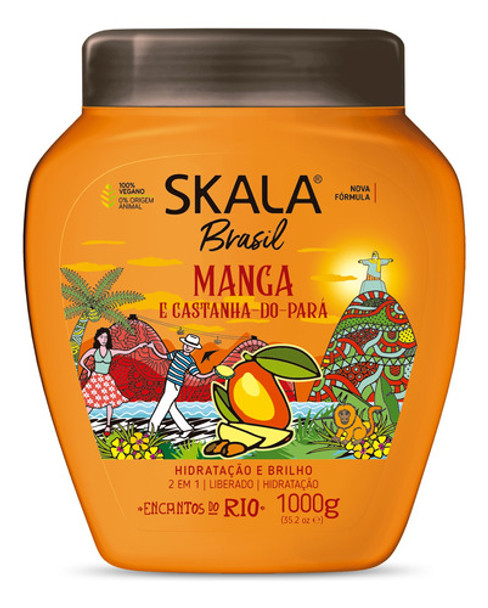 Crema De Tratamiento Skala Mango Y Castañas Anti Frizz Rulos 0