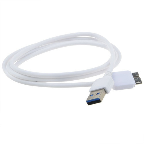 Cable De Datos Blanco Usb 3.0 Para Toshiba Canvio Basics Hdt 0