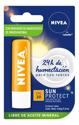 Protector Labial Nivea Lip Sun Fps30 4.8g 0