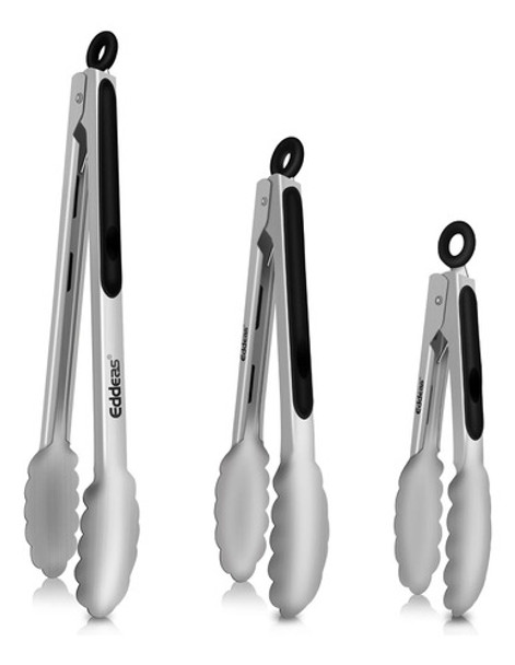 Tenazas Cocina Acero Inoxidable, 3 Tamaños: 17cm, 23cm, 30cm 0
