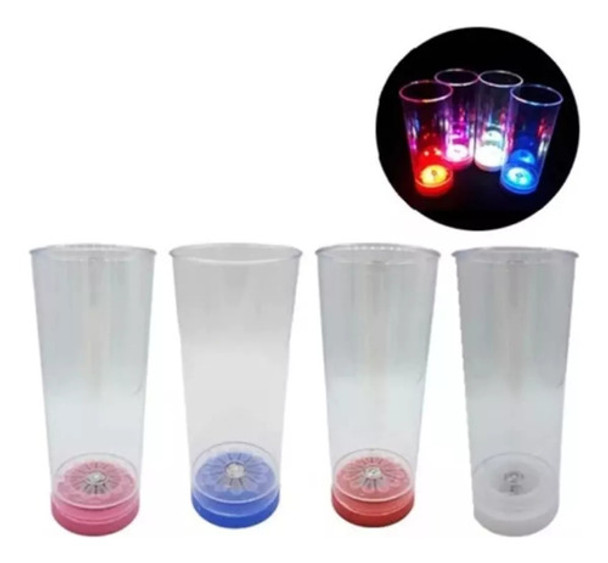 100 Vasos  Luminosos Led Fiestas - Enc. Con Boton 0 100 Vasos  Luminosos Led Fiestas - Enc. Con Boton 0