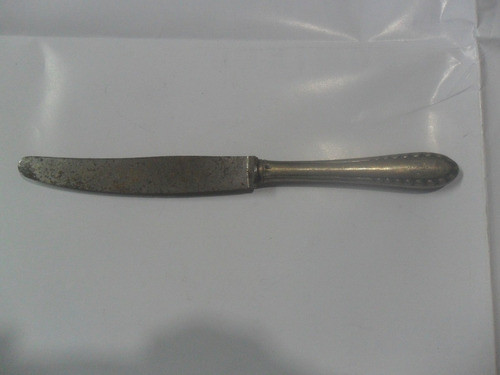 Antiguo Cuchillo Sellado Monograma Cubierto 0
