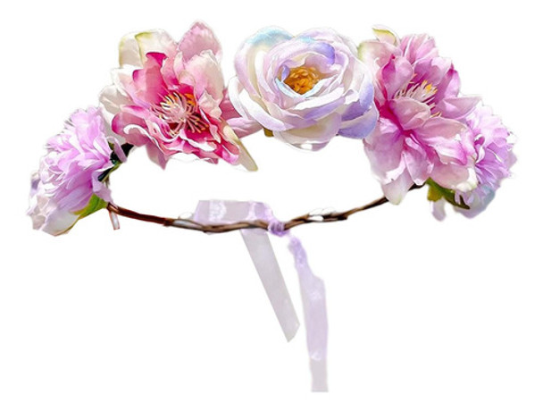 Tiara De Flor Faixa De Cabelo Floral Para Mulheres Estilo C 0 Tiara De Flor Faixa De Cabelo Floral Para Mulheres Estilo C 0