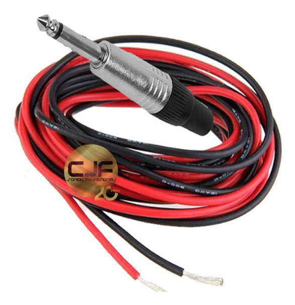 Cable Para Bafles Plug A Pelado 2 Metros Profesional Cjf 0