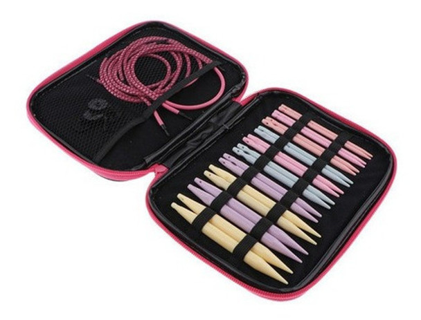 Conjunto De Agulhas De Tricô Circulares Intercambiáveis 0 Conjunto De Agulhas De Tricô Circulares Intercambiáveis 0