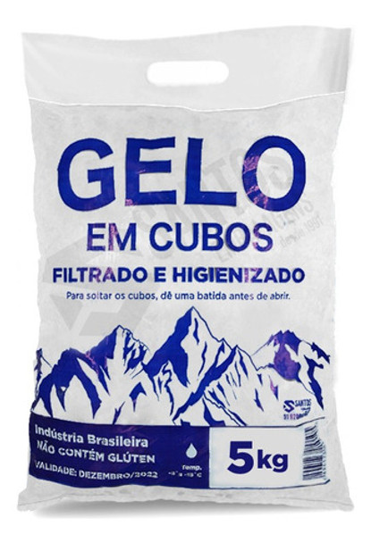 Saco P/ Gelo Branco 5kg C/alça Cód Barra Pague 500 Leve 600 0