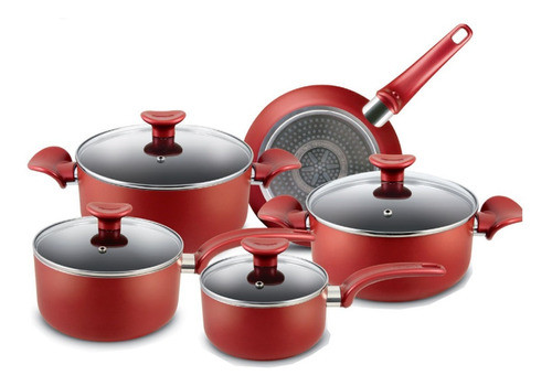 Bateria 9 Piezas Professional Red 0