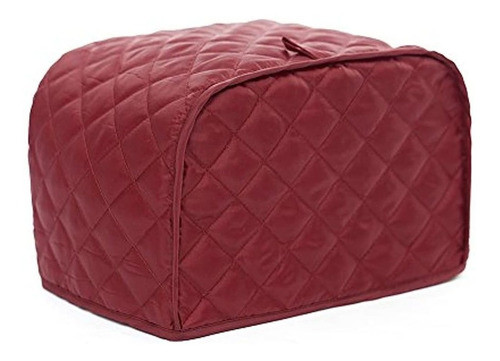 Cubierta De La Tostadora De 4 Rebanadas Roja Para El Polvo D 0