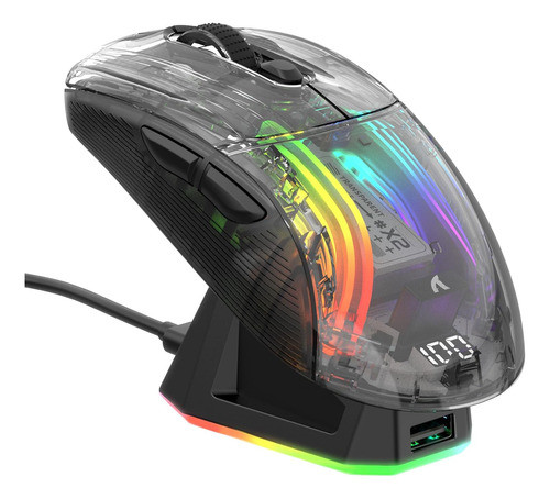 Mouse Raton Inalámbrico Attack Shark X2 Pro Con Base De Carg 0