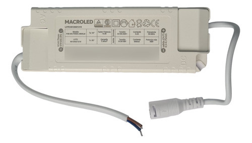 Driver Para Panel 48w De Embutir O De Aplicar Macroled X 5u 0