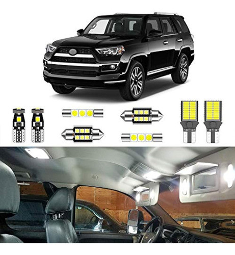 Lighsta 18pcs White Interior Led Light Kit Package Para Toyo 0