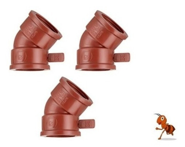 Codo 45° Hh 1 PuLG Ips Rosca - X3 Ud 0
