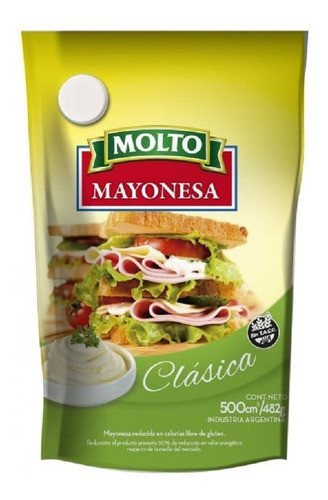 Mayonesa Molto 482 Grs X 2 Unidades 0