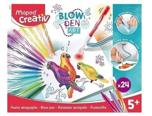 Blow Pen Art Basic Maped Creativ Marcador Aerografo X 24 Un 0