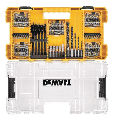 Maleta Completa Acessorios Dewalt Sistema Tough Case 160 Pçs 0