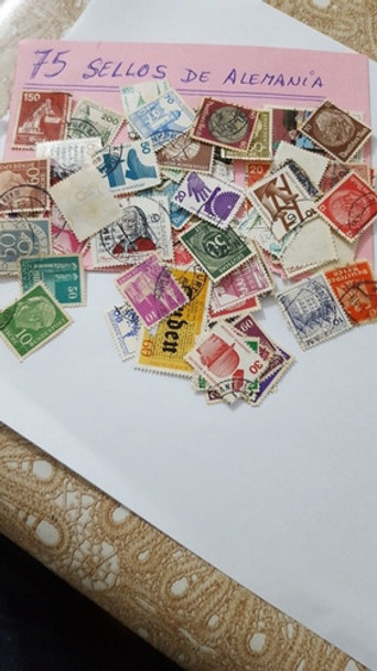 Sellos Postal De Alemania Lote De 75 Sellos 0