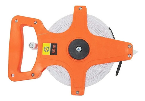 Cinta Métrica Agrimensor 50 Metros Retráctil Fibra Vidrio 0