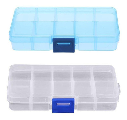 Caja Organizadora Plástica Pastillero 10 Divisiones 0