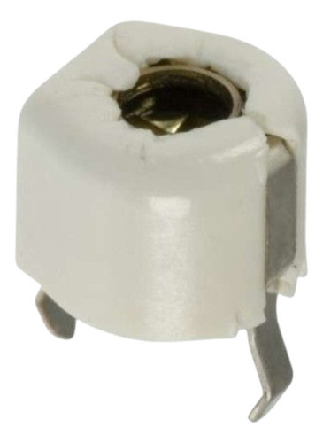 Kit 10 Peças - Capacitor Variável Trimmer Branco 10pf 0