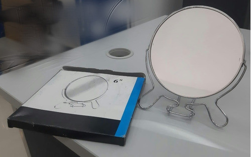 Espejo Doble, Con Aumento De Un Lado, Normal Del Otro 0