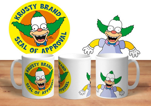 Taza De Ceramica Krusty The Simpsons Calidad Premium 0