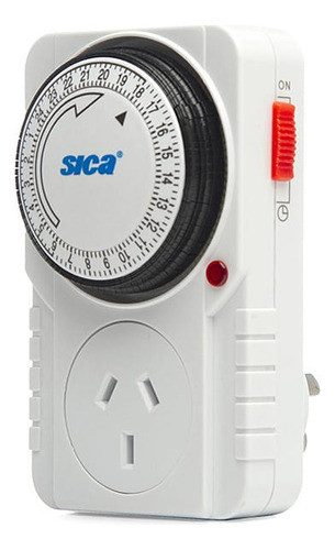 Timer Mecánico Reloj Enchufable Programador Sica 0