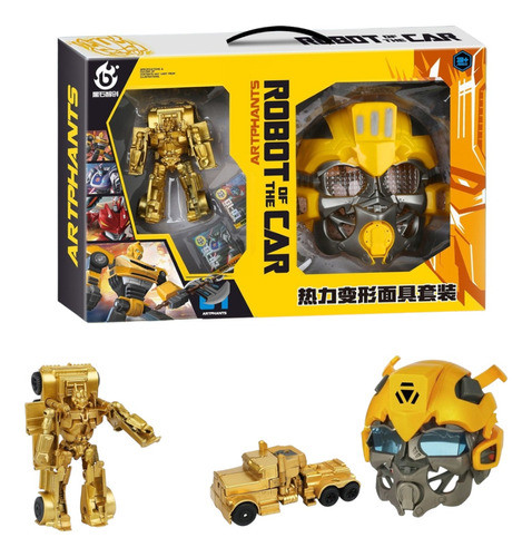 Mascara Transformers Bumblebee Con Figura 0