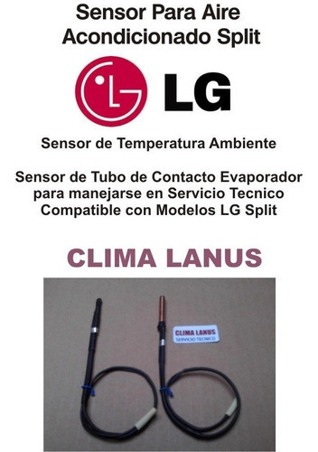 Sensor Termistor Para Aire Acondicionado Split LG 2 Unidades 0