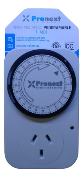 Pack X5 Timer Mecánico Programable Enchufable Pronext 0
