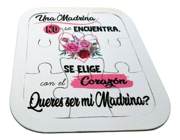 Rompecabezas Regalo Queres Ser Mi Madrina / Padrino? Vte #4 0
