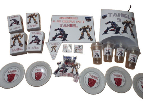 Transformers  Kit Cumpleaños Impreso Y Cortado 0