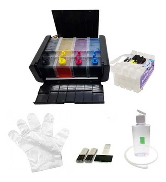 Bulk Ink Para Epson Wf2650f2651 + Desbloqueio + 400 Ml Tinta 0