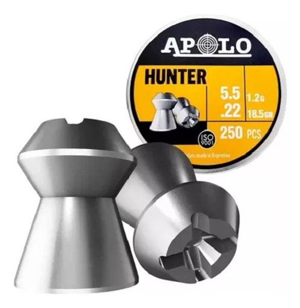 Balines Punta Hueca Apolo Hunter Cal 5,5 X 250 Unid. 0