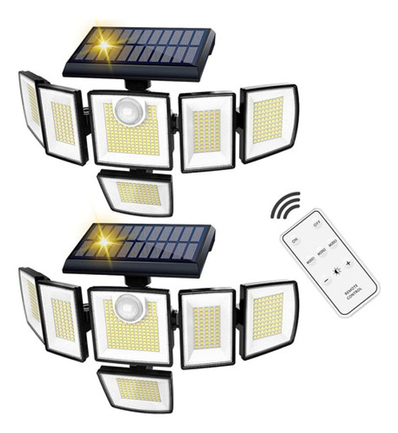 Luces Solares Para Exteriores Yofoths, Reflectores Con Energ 0