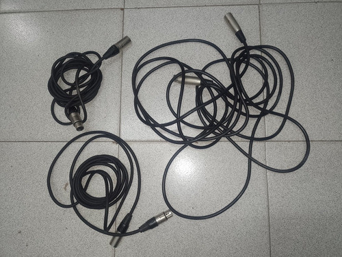 Cables De Micrófono 3 Cables 12 Metros 0