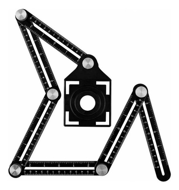 Regla 6 Lados Con Plantilla Agujeros Plegable Ruhlmann 0