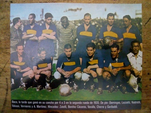 Recorte Boca Juniors Año De 1935 Segunda Rueda 0