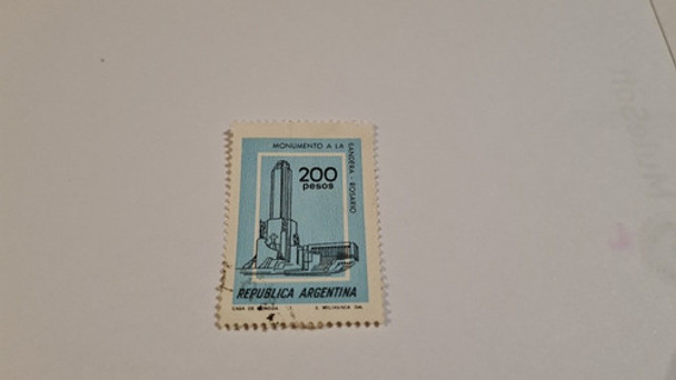 Estampilla República Argentina Monumento A La Bandera 200 Pe 0