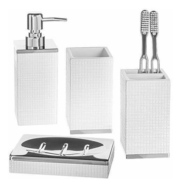 Juego De Accesorios De Baño Creative Scents - Juego De 4 Jue 0
